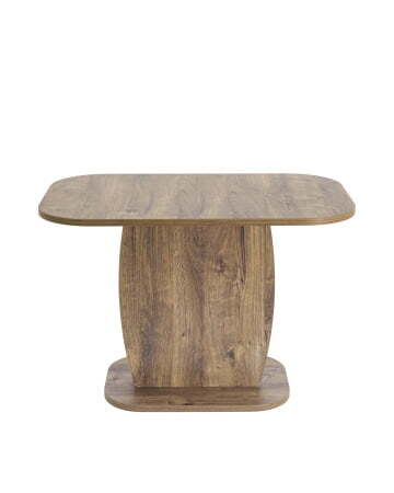 Стол Barrel 110-145*70 дуб Ка/белый (Стол обеденный BARREL темное дерево)