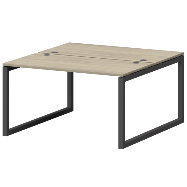 Бенч двойной на металлокаркасе Смарт СМС2-О-12К.149.Пр50 1200x1496x750 (Кронберг/Антрацит)