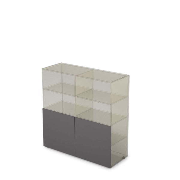 10ФК.018.1 Комплект фасадов ЛДСП (596x16x596)x2 (Graphit matt)