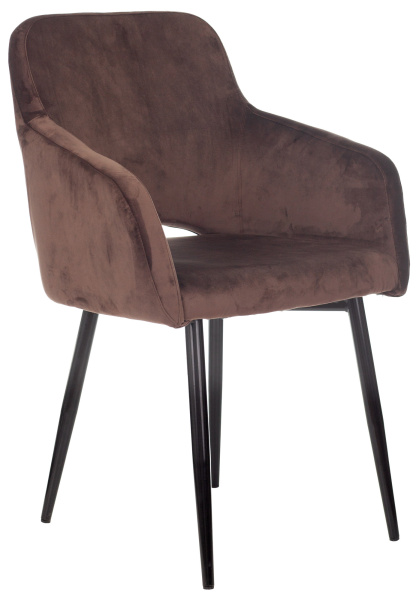 Кресло CH-380F мокко Italia 6 на ножках металл черный (Коричневый)