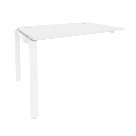 Наборный элемент рабочей станции на П-образном м/к Onix O.MP-1.NRS-2.8 1180x800x750 (Белый Бриллиант/Белый Металл)