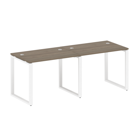 Рабочая станция Metal System Style БО.СМ-2.1 2000x720x750 (Вяз/Белый металл)