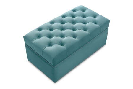 Банкетка Marcele 700 (720x420x450) Аквамарин (Аквамарин)