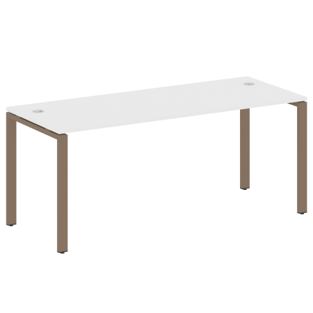 Стол письменный Metal System Style БП.СП-5 1800x720x750 (Белый/Мокко металл)