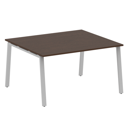 Стол для переговоров (1 столешница) на А-образном м/к Metal System Style БА.ПРГ-1.3 1400x1235x750 (Венге Цаво/Серый металл)