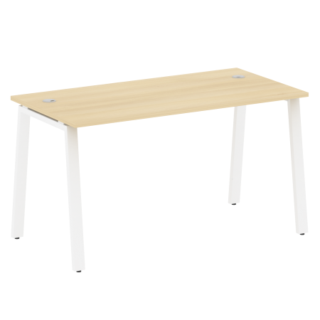 Стол письменный Metal System Style БА.СП-3 1400x720x750 (Акация/Белый металл)