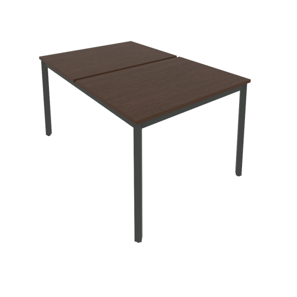 Рабочая станция на металлокаркасе Slim С.СП-3.3 980x1475x750 (Венге Цаво/Антрацит металл)