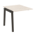 Проходной наборный элемент переговорного стола на деревянных опорах Onix Wood OW.NPRG-0 780x980x750 (Тиквуд Светлый/Дуб Темный)