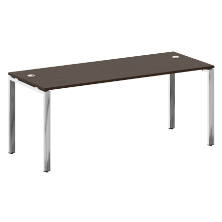 Стол рабочий руководителя на П-обр. м/к БП.СРР-5.7 1800x720x750 (Венге Цаво/Нерж. Сталь)