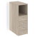 Тумба с подсветкой 4 ящика завершающая, левая Onix O.R-TV-4.SL 436x767x1185 (Тиквуд Светлый)