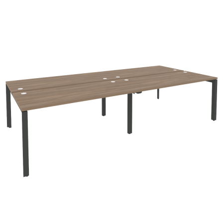 Рабочая станция на П-образном м/к Onix O.MP-D.RS-4.4.7 3160x1475x750 (Дуб Аризона/Черный металл)