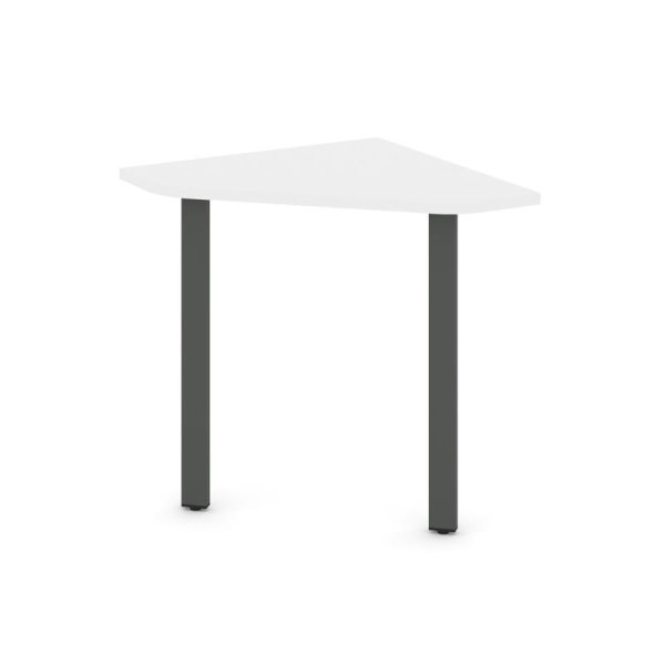 Угловой элемент стола SN-6.USP-001 (600х600х750) (Белый/Металл Антрацит)
