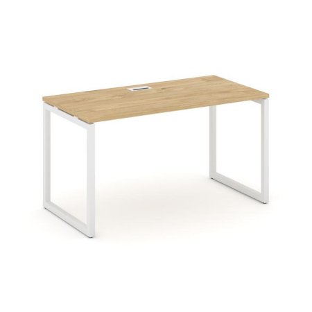 Стол письменный SN-4O.SP-011 (980х700х750) (Тиквуд Светлый/Металл Белый)