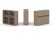 Тумба двойная + низкая надставка ES.NB.2N-1 (1500х410х1135) (Латте)
