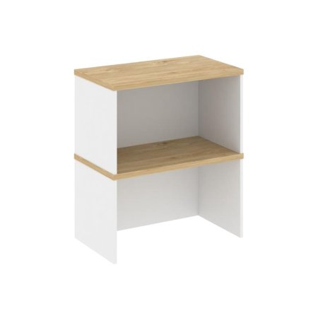 Надставка на тумбу 2 яруса SN.NT-005 (700х400х800) (Белый/Тиквуд Светлый)