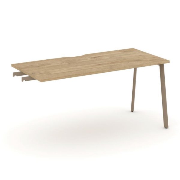 Стол приставка к опорным тумбам ES.SPR-4-VP (1580х730х750) (Тиквуд Светлый/Металл Латте)