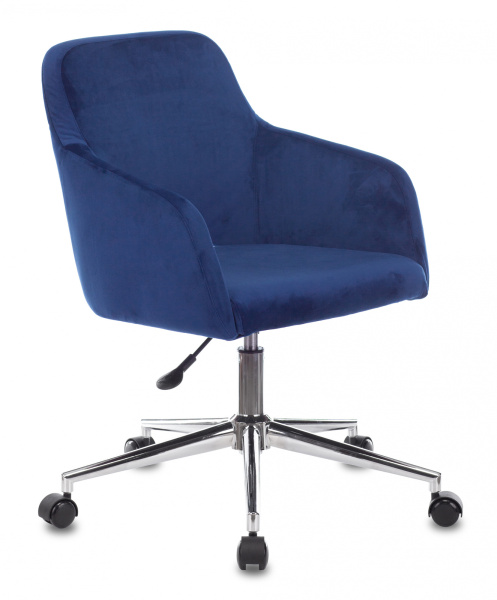 Кресло CH-380SL сапфировый Italia 17 крестов. металл хром (Синий)