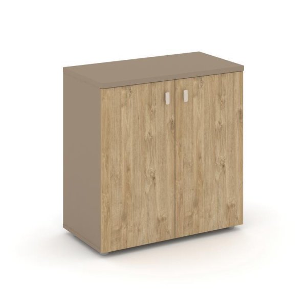 Шкаф низкий широкий ES.ST-3.1 (800х420х823) (Латте/Тиквуд Светлый)