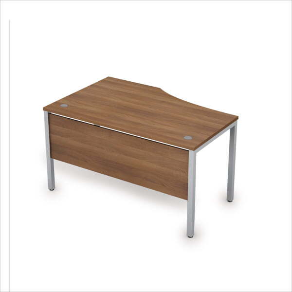 6МД.023 Стол криволинейн.прав. (1400x900x750) (Шамони темный/Алюминий матовый)