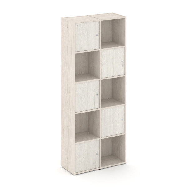 Стеллаж Locker Plus LK.K-008 798x350x1983 (Денвер Светлый | Дуб Наварра)