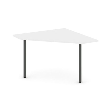 Угловой элемент переговорного стола SN-4.UPRG-031 (1180х1180х750) (Белый/Металл Антрацит)