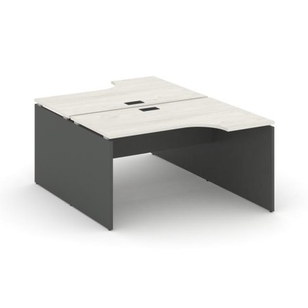 Рабочая станция эргономичная SN-D.DRPA-012 (1580х1432/1992х750) (Дуб Наварра/Антрацит)