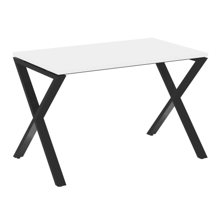 Стол рабочий VR.L-SRX-2.7 1180x720x750 (Белый Бриллиант/Черный металл)