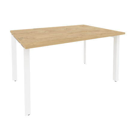 Стол переговорный Onix O.MP-PRG-1.3 1380x980x750 (Тиквуд Светлый/Белый Металл)