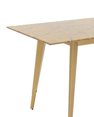 Стол обеденный Ричмонд 120*80 охра стеклянный (Стол обеденный Ричмонд охра)