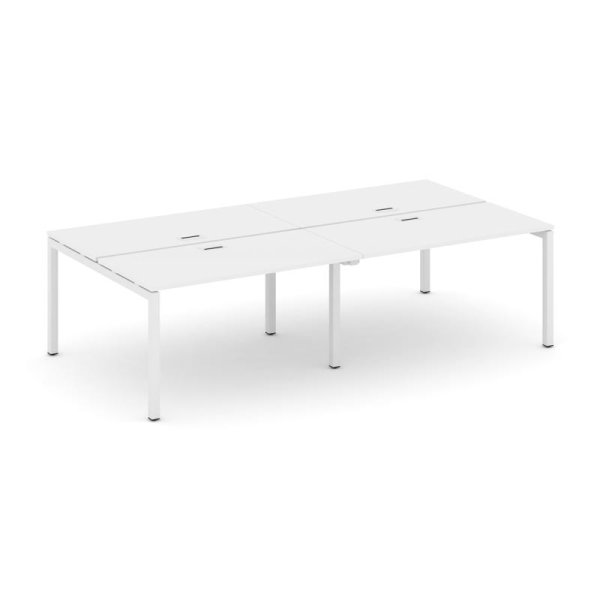 Рабочая станция 2-х сторонняя SN-5P.DRS-034 (3160х1232х750) (Белый/Металл Белый)