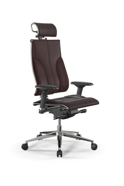 Кресло для руководителя Метта Y 3DE B2-10D - Infinity /Kc06/Nc06/D04P/H2cL-3D(M26.B32.G25.W03) (Темно-коричневый)