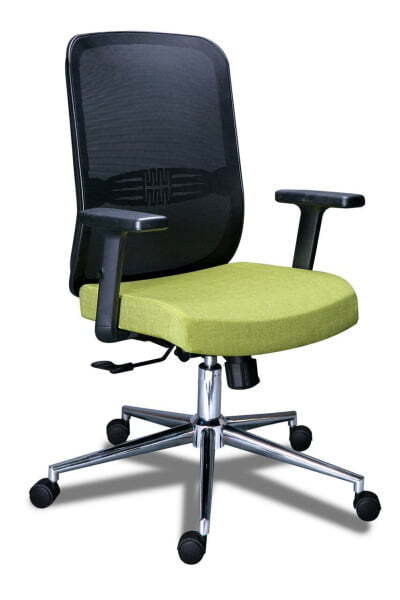 Кресло ТАЙМ 709 Паук Хром Китон 08 (Черный | Зеленый)