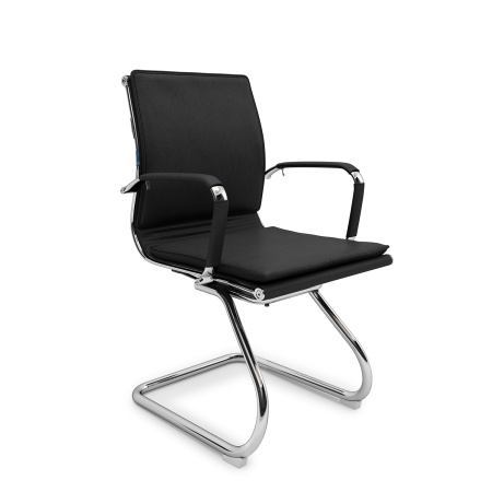 AL 771 V Кресло посетителя, экокожа (Черный)