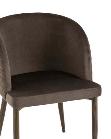 Стул Оскар велюр коричневый (Стул Оскар коричневый)