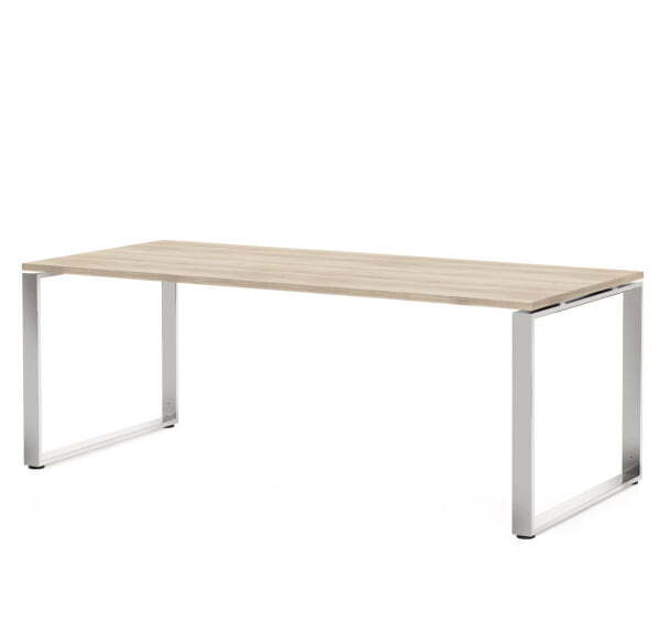 ROTONDA Стол для руководителя L200 (Дуб светлый/Хром металл)