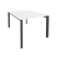 Рабочая станция на П-образном м/к Onix O.MP-D.RS-2.1.7 980x1475x750 (Тиквуд Темный/Белый Металл)