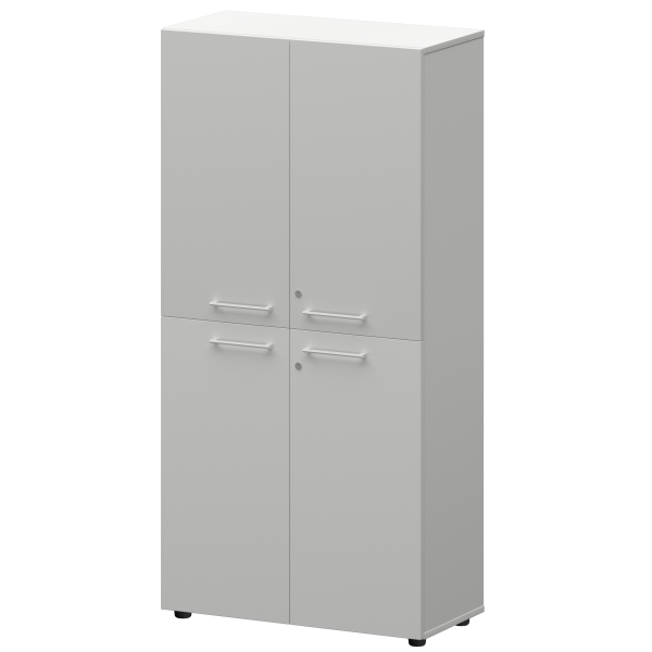 Шкаф высокий закрытый Кортез СМШ48.2.28F(Б) 792x362x1595 (Белый)