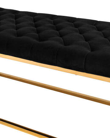 Банкетка ИНСИГНИЯ черная велюр (Банкетка Инсигния черный)