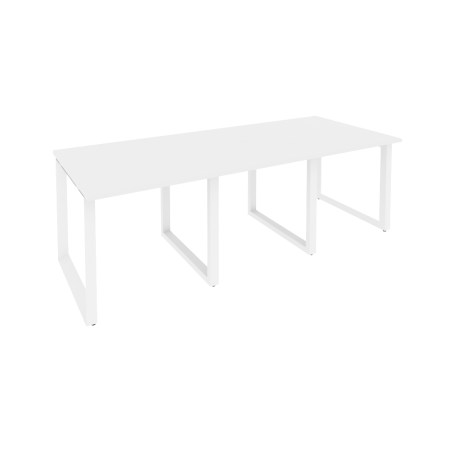 Стол переговорный Onix O.MO-PRG-3.0 2340x980x750 (Белый Бриллиант/Белый Металл)