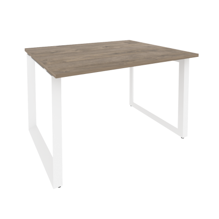 Стол переговорный Onix O.MO-PRG-1.2 1180x980x750 (Тиквуд Темный/Белый Металл)