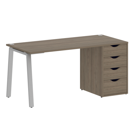 Стол письменный VR.SP-3-158.4.A 1580x720x750 (Вяз благородный/Серый Металл)