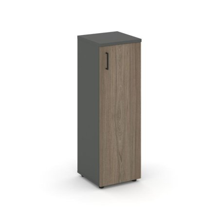 Шкаф средний узкий SN.STU-204(R) (400х400х1203) (Антрацит/Вяз Благородный)