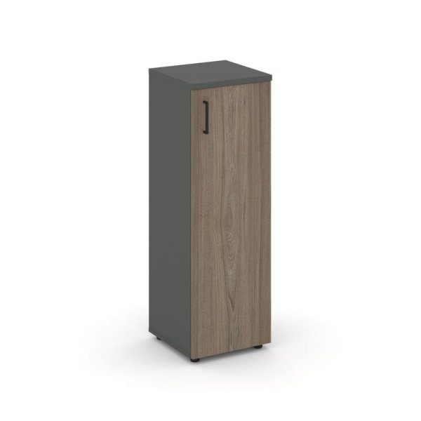 Шкаф средний узкий SN.STU.E-204(R) (400х400х1203) (Антрацит/Вяз Благородный)