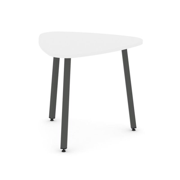 Стол переговорный SN-4.SPRG-70.3 (900х900х750) (Белый/Металл Антрацит)