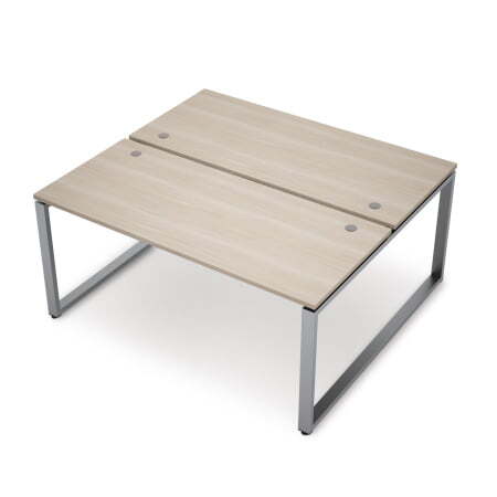 6МБ-О.6267 Бенч-система на 2 рабочих места (1000x1235x750) (Шамони светлый/Алюминий матовый)