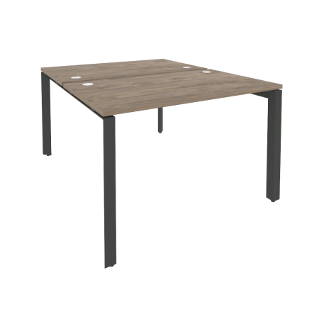 Рабочая станция на П-образном м/к Onix O.MP-D.RS-2.2.7 1180x1475x750 (Тиквуд Темный/Черный металл)