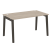 Стол рабочий на деревянных опорах Onix Wood OW.SP-3.8 1380x800x750 (Тиквуд Светлый/Дуб Темный)