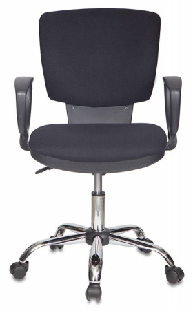 Кресло CH-626AXSL черный 10-11 крестов. металл хром (Черный)