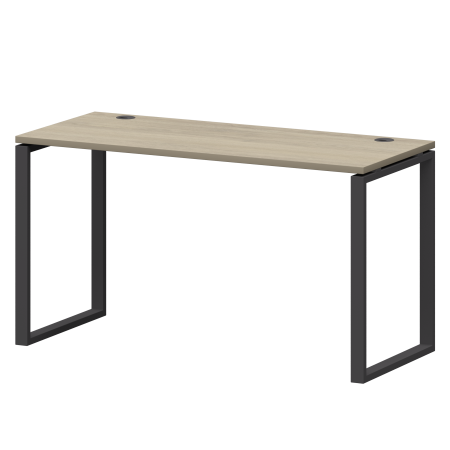 Стол на металлокаркасе Смарт СМС25-О-14К.60.Пр25 1400x600x750 (Кронберг/Антрацит)