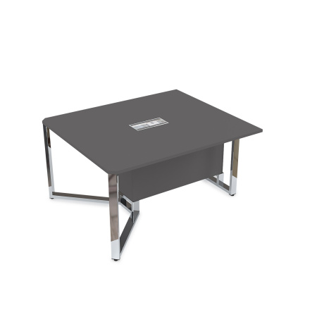 16СКН.122 Стол-квадрат бенч, начальный модуль  (1200x1200x750) (Graphit | Металл Глянец)